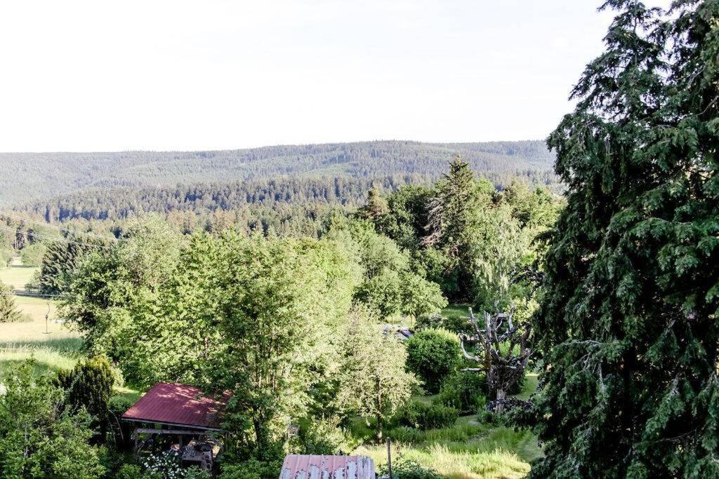 4-Zimmer-Ferienwohnung Waldbluemle Dobel Esterno foto